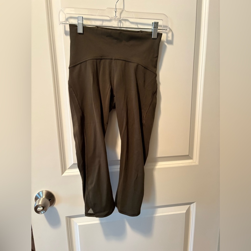 Dark Olive High-Waisted Leggings